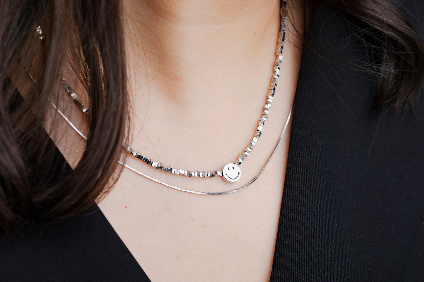 Smiley Pea Necklace