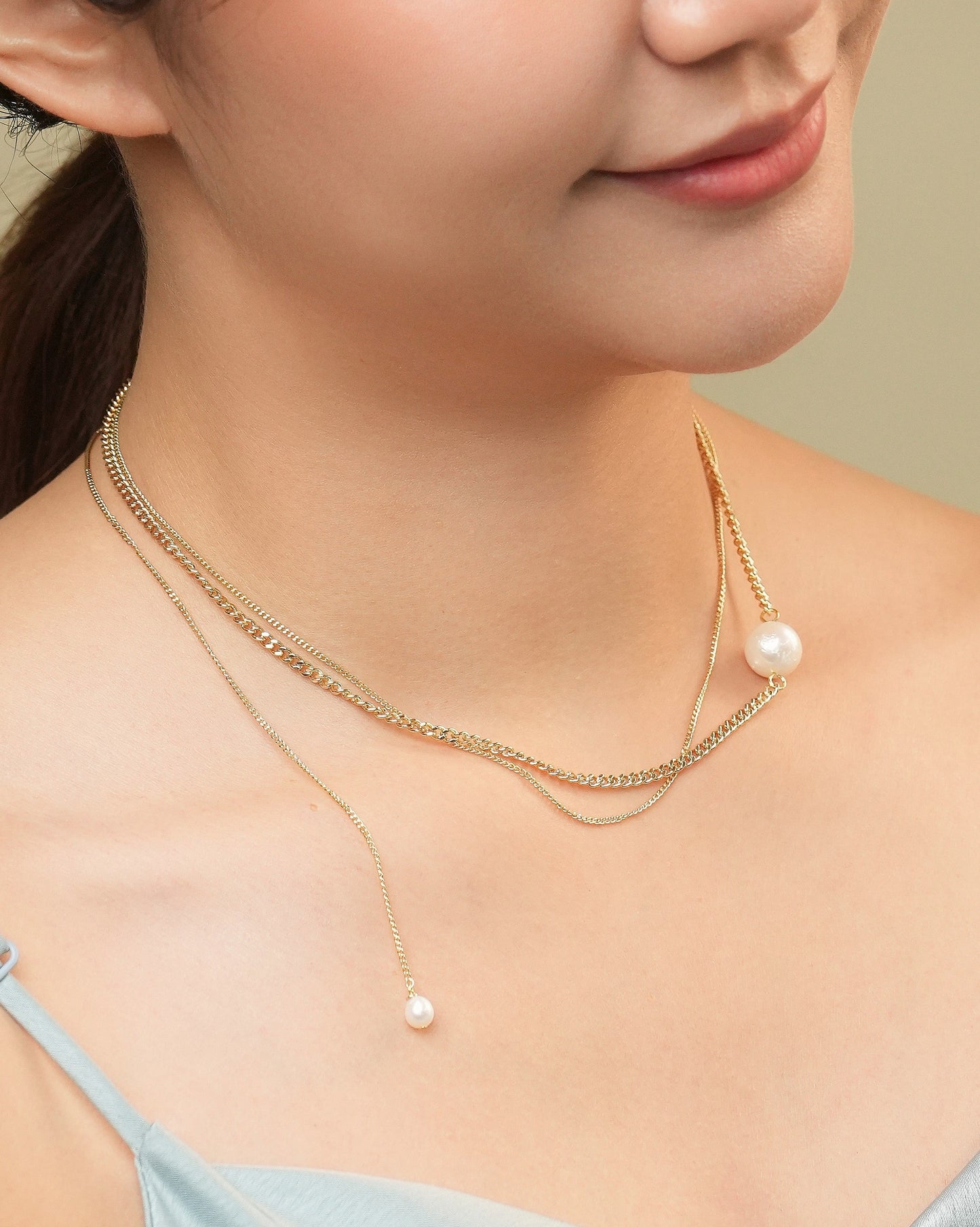 Maeve Duo Necklace Gold