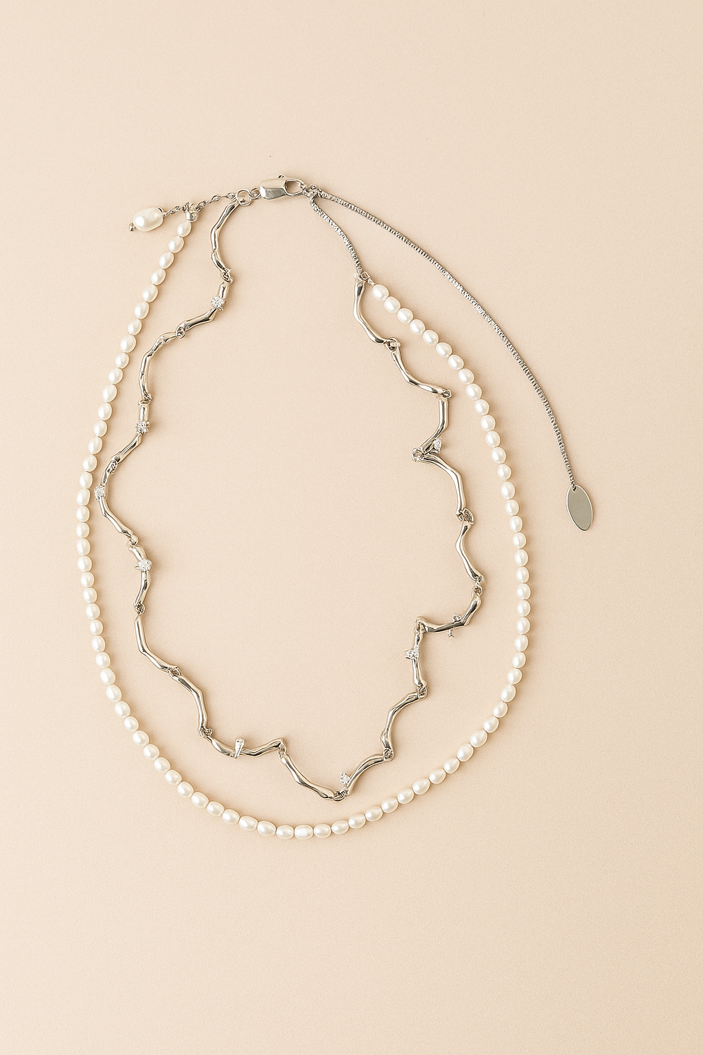 Aureline Necklace Silver