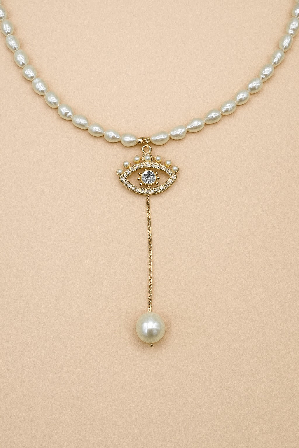 Amara Gold Eye Necklace