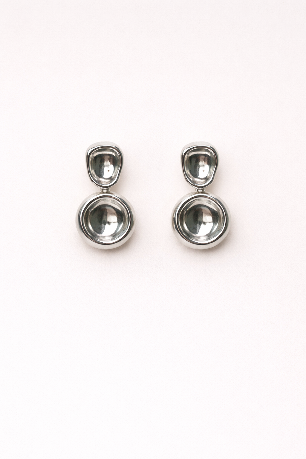 Duo Earrings Silver