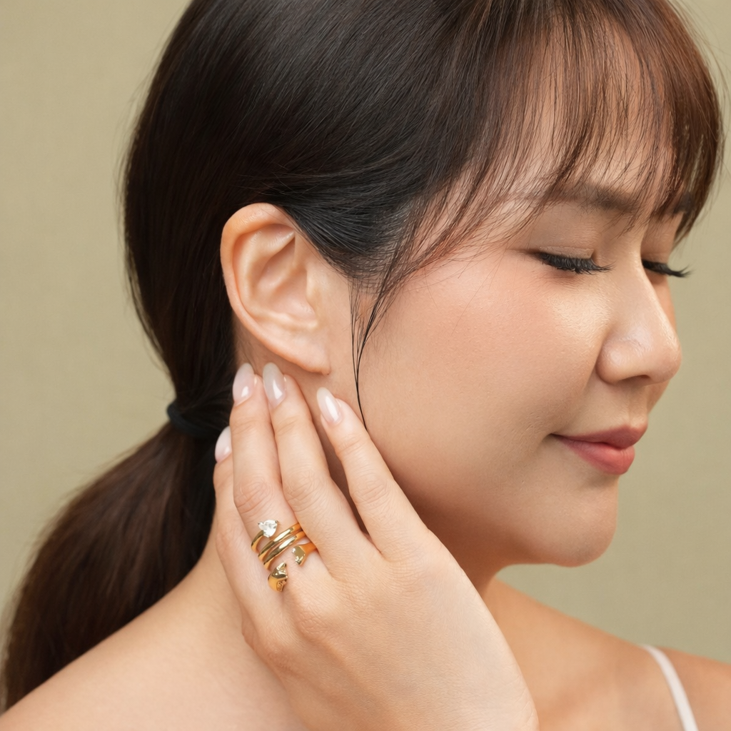 Gabby Interlace Rings Gold