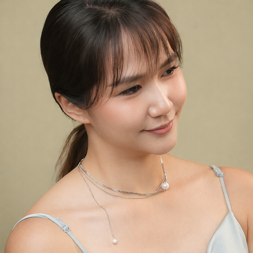 Maeve Duo Necklace Silver