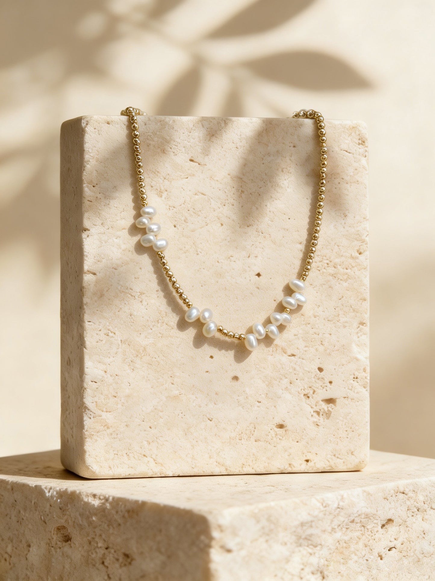 Nara Gold Beads Necklace