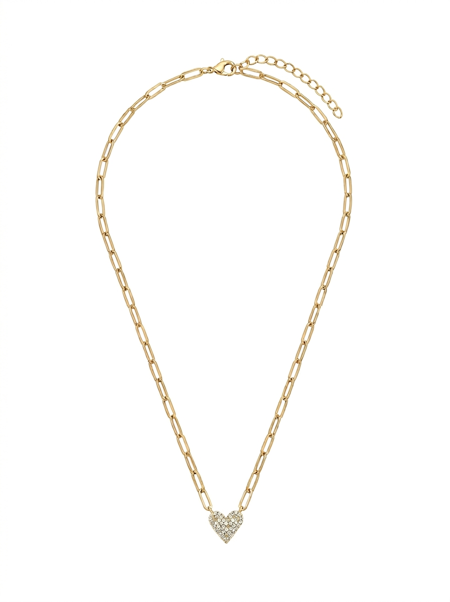 Tasha Heart Necklace Gold
