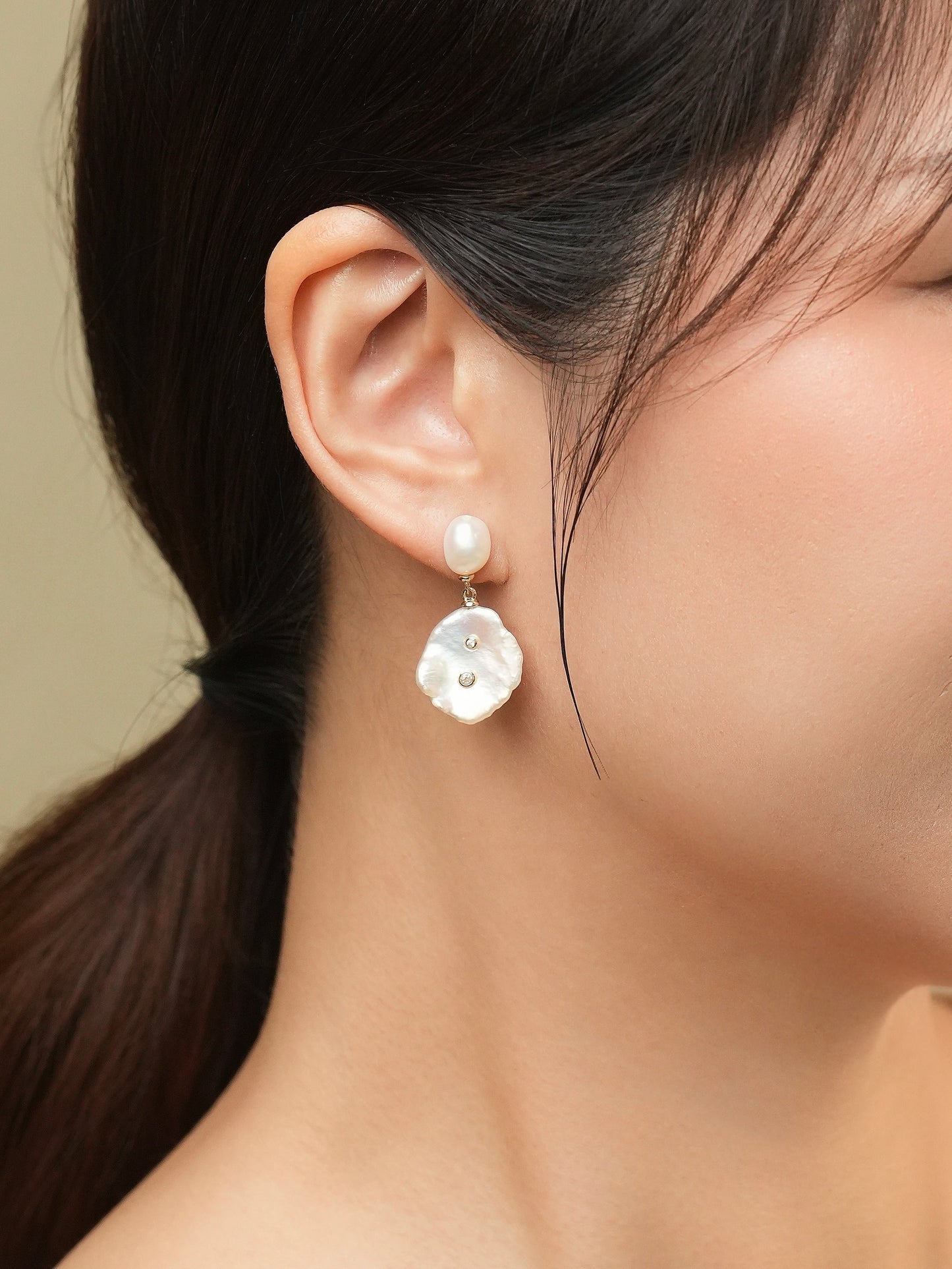 Marie Pearl Drop Earrings