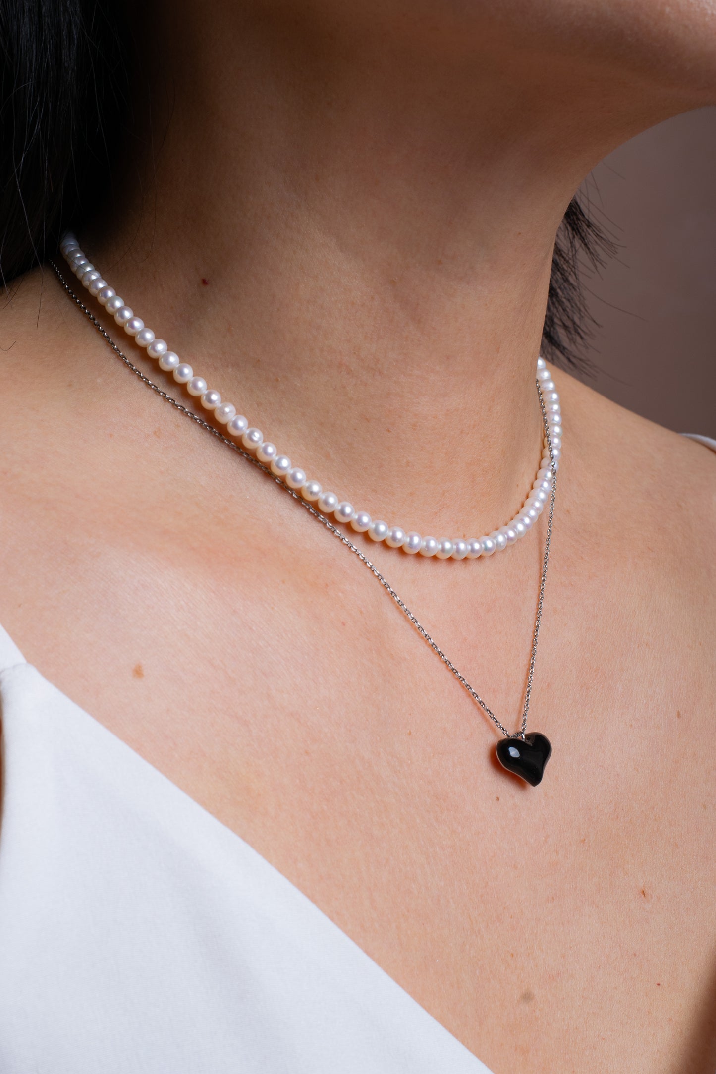 Colette Necklace Black Heart