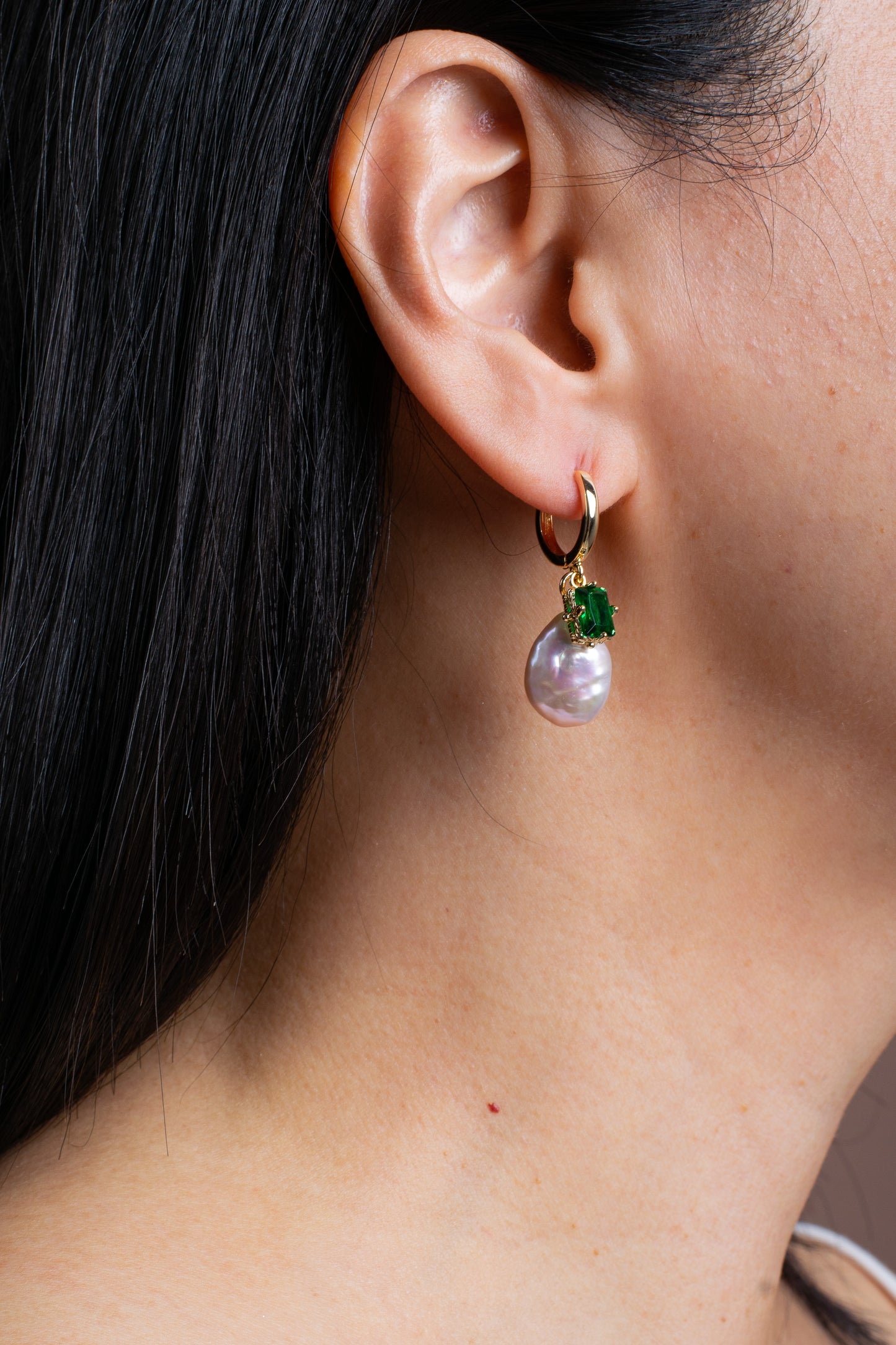 Elowen Earrings Green