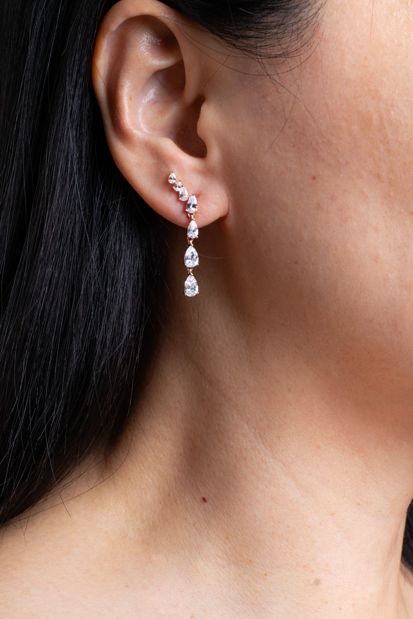 Vale Earrings Rose Gold