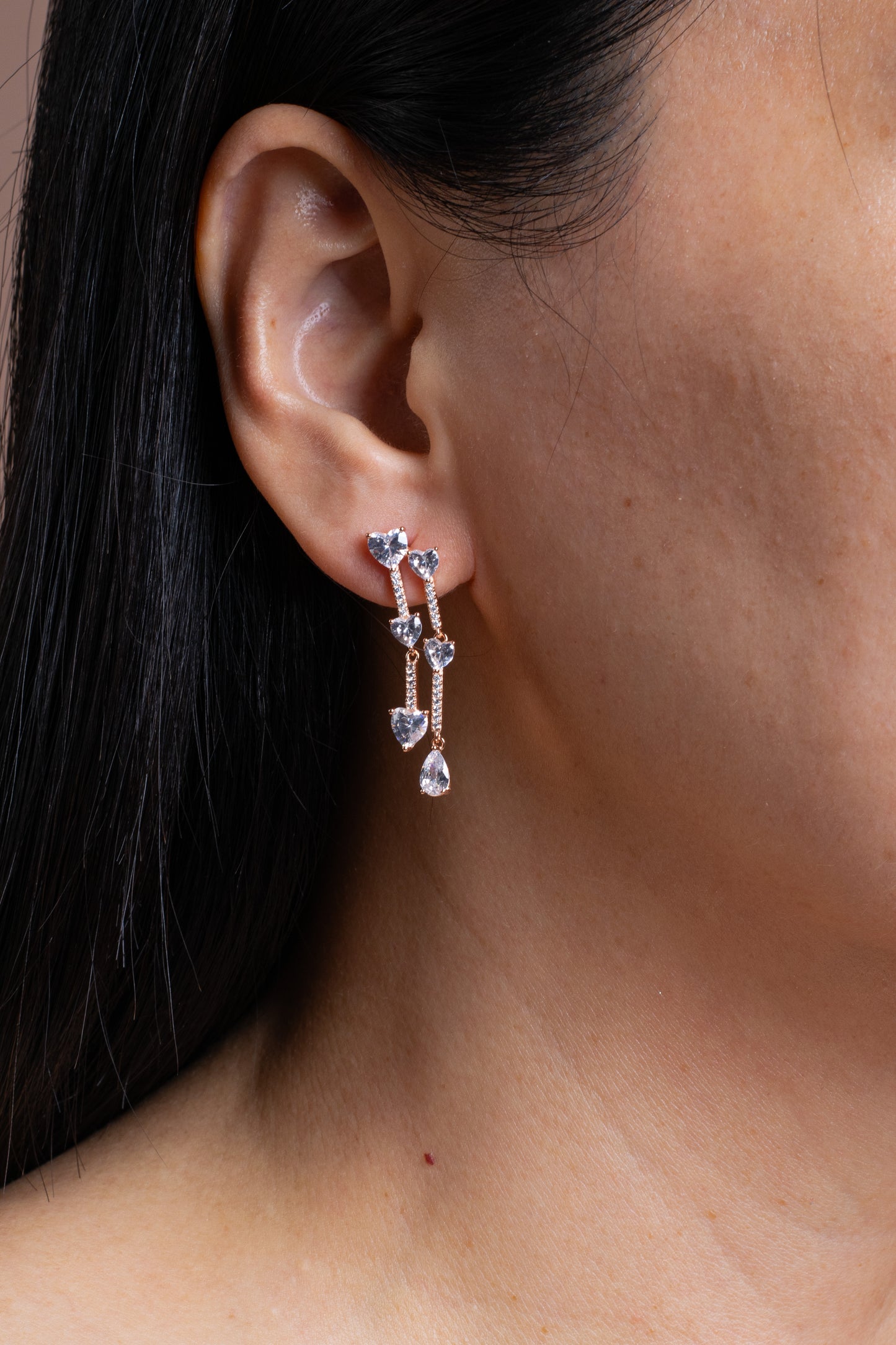 Aeris Earrings Rose Gold