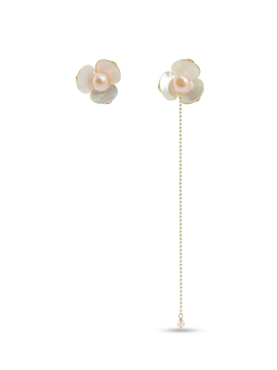 Plumeria Thread Earrings