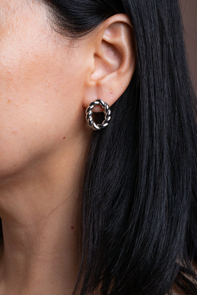 Twist Earrings Silver