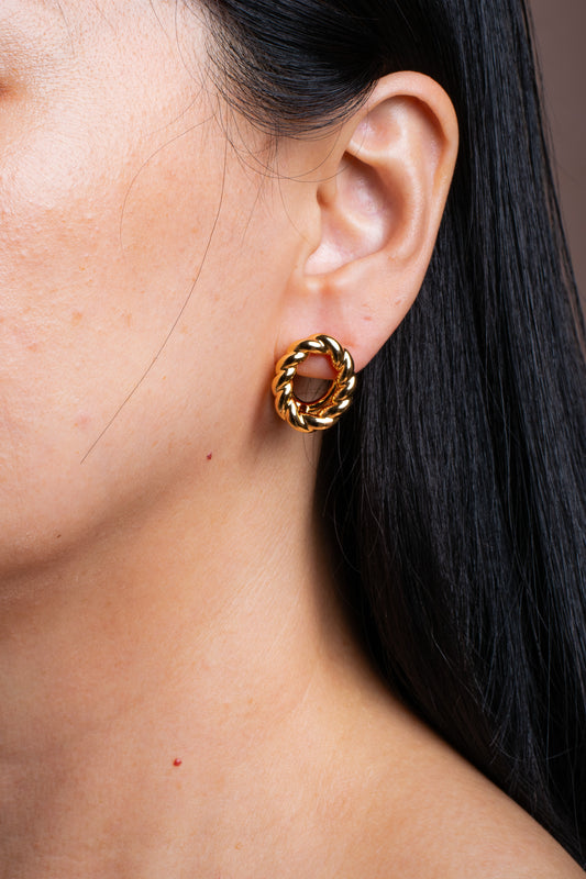 Twist Earrings Gold