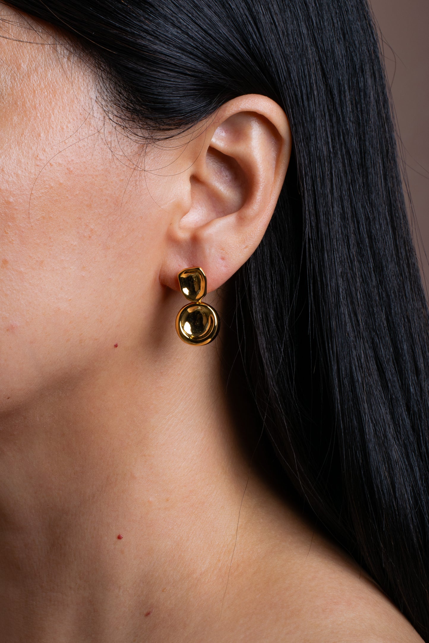 Duo Earrings Gold