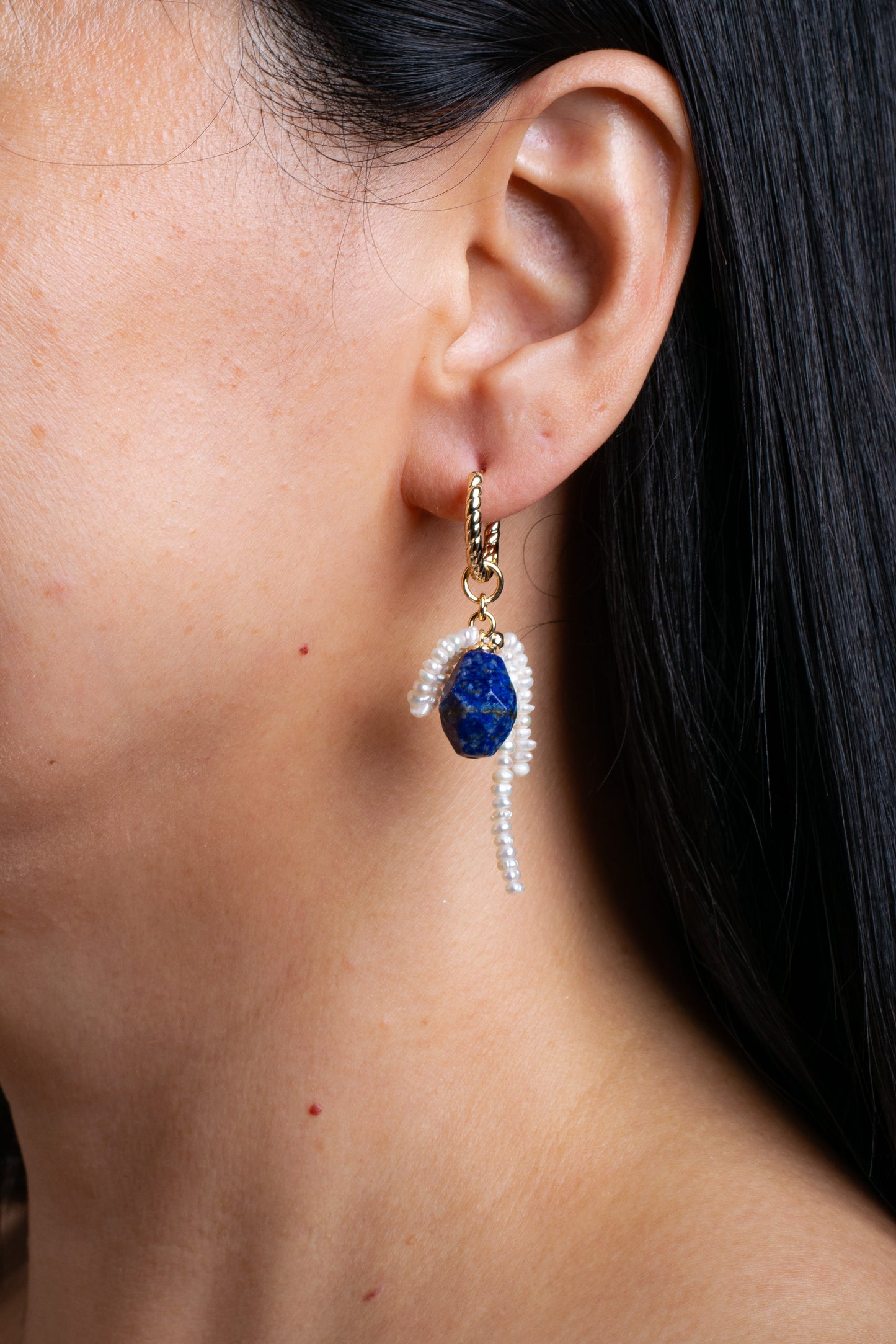 Azure Earrings Blue