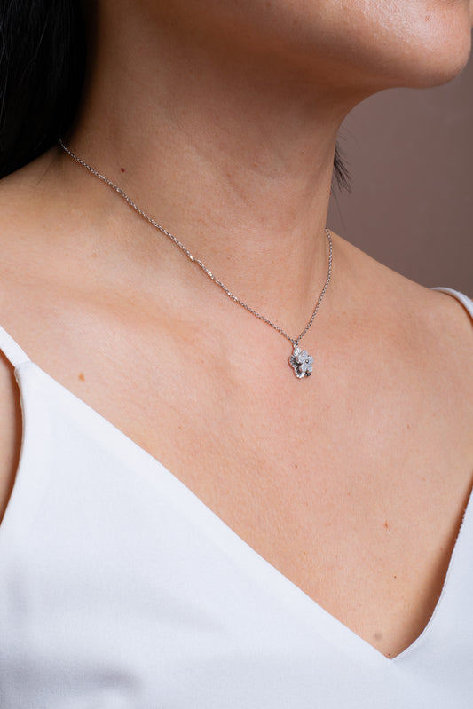 Flora Necklace Silver