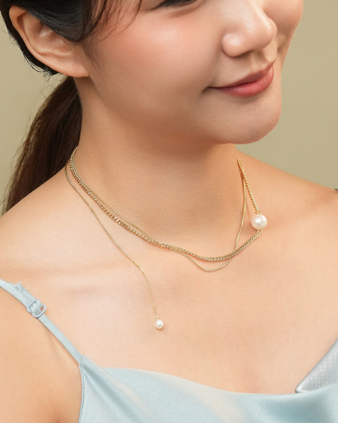 Maeve Duo Necklace Gold