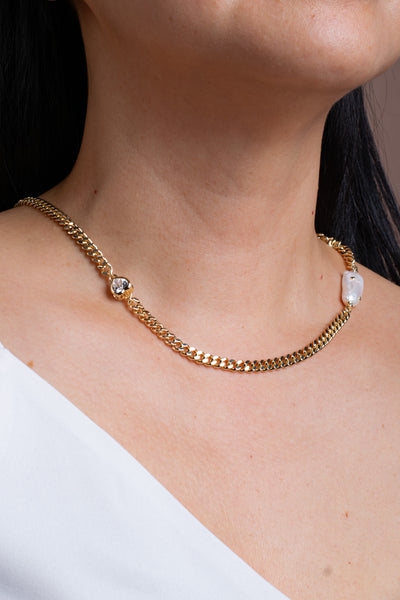Corvina Necklace Gold