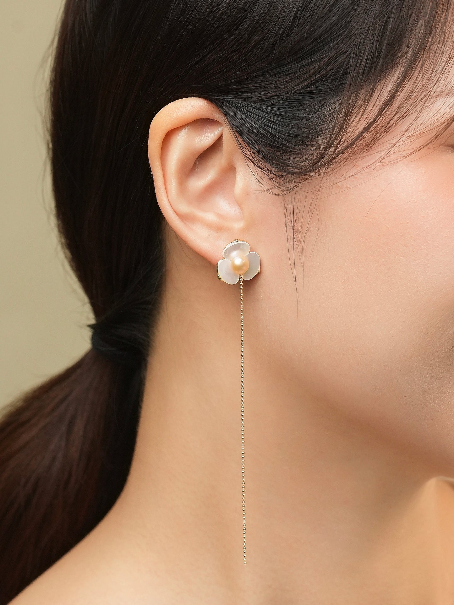 Plumeria Thread Earrings