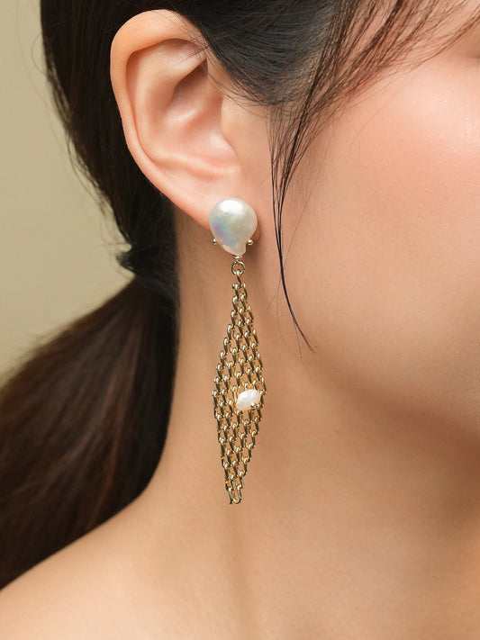 Cassy Mesh Drop Earrings