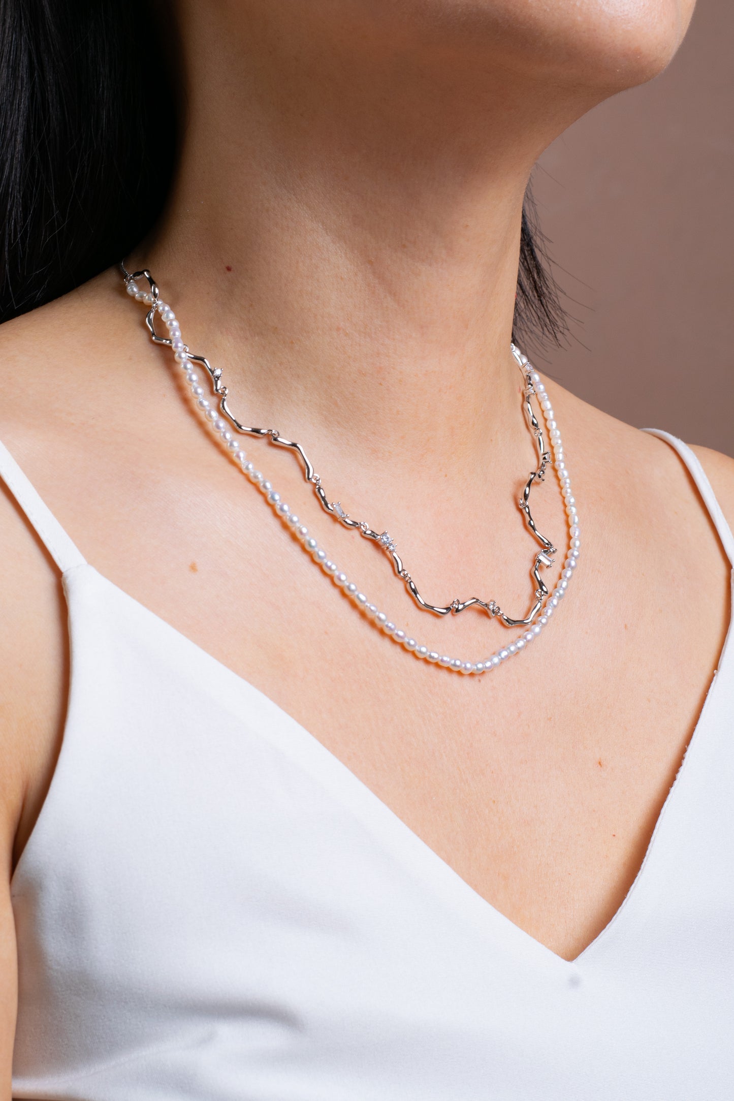 Aureline Necklace Silver