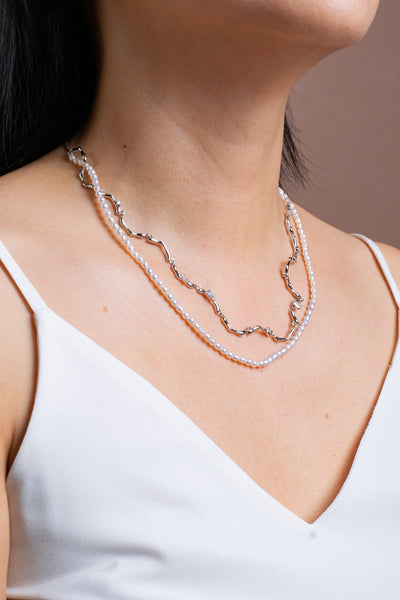 Aureline Necklace Silver