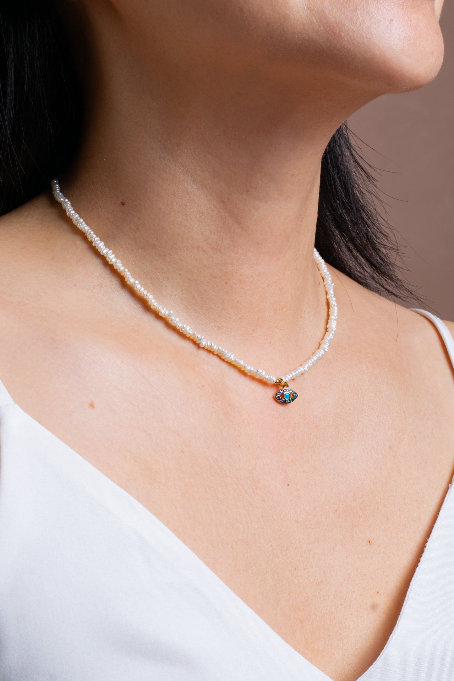 Amara Midnight Eye Necklace