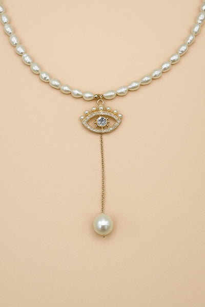 Amara Gold Eye Necklace