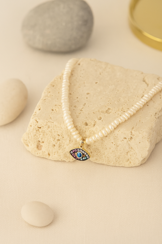 Amara Midnight Eye Necklace