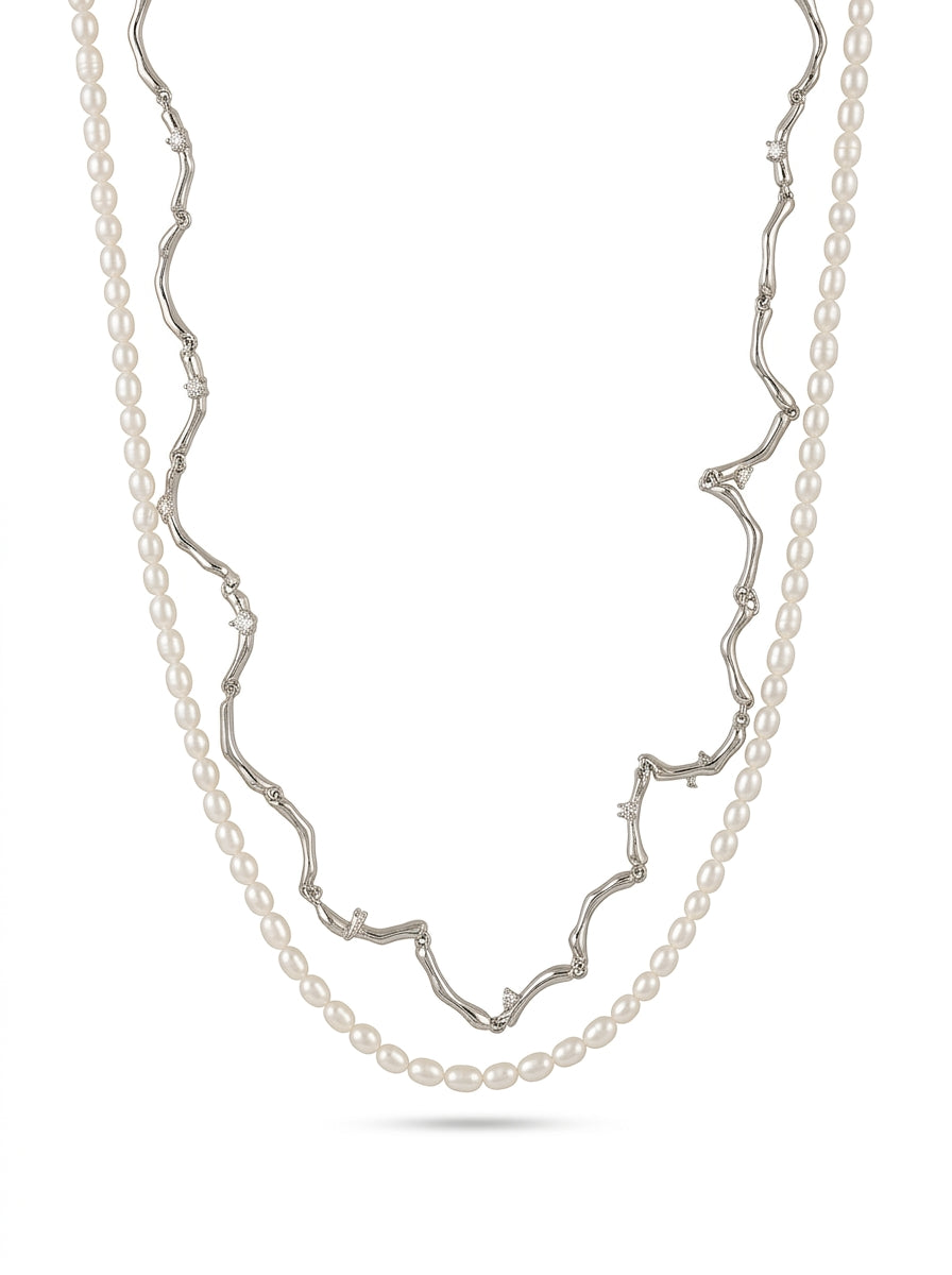 Aureline Necklace Silver