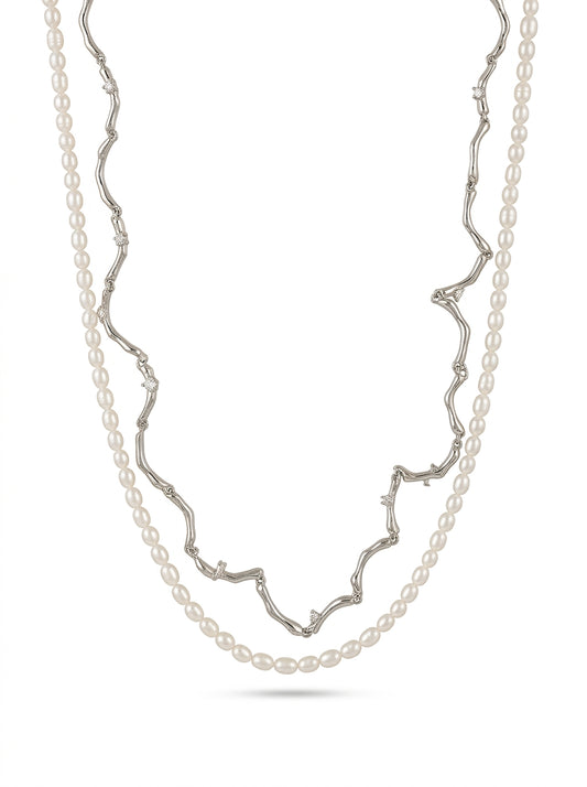 Aureline Necklace Silver