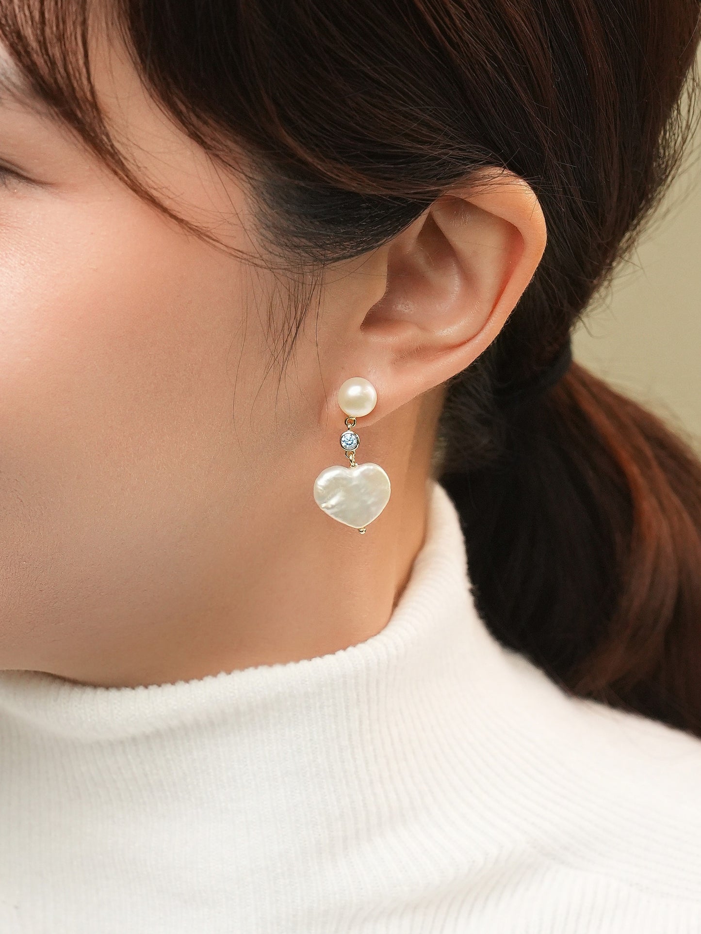 Salish Pearlheart Earrings