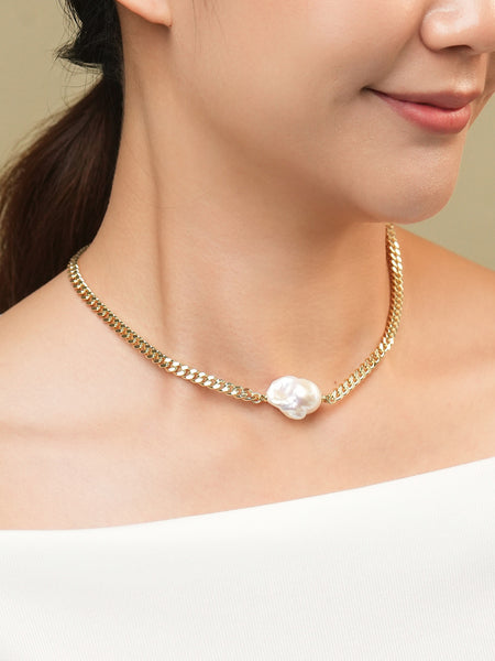 Dion Barque Link Gold Necklace
