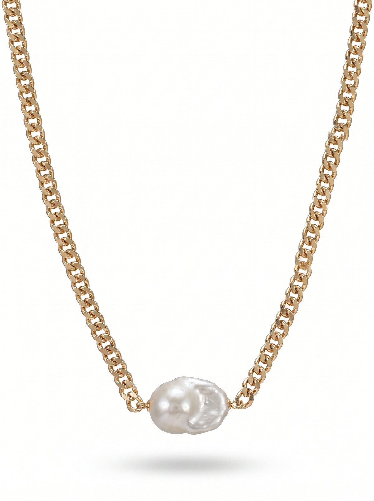 Dion Barque Link Gold Necklace