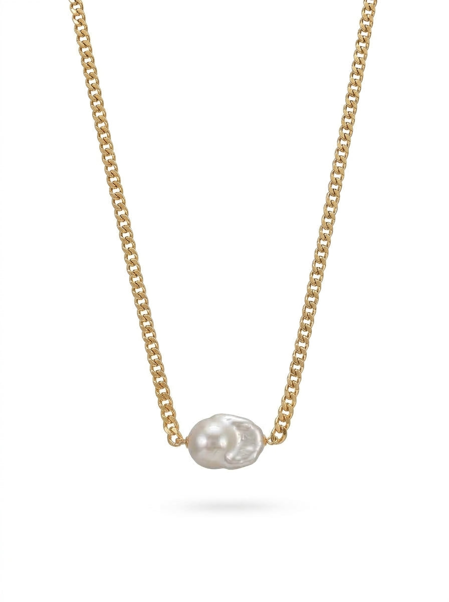 Dion Baroque Link Gold Necklace