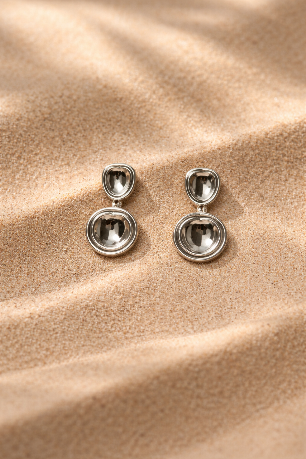 Duo Earrings Silver