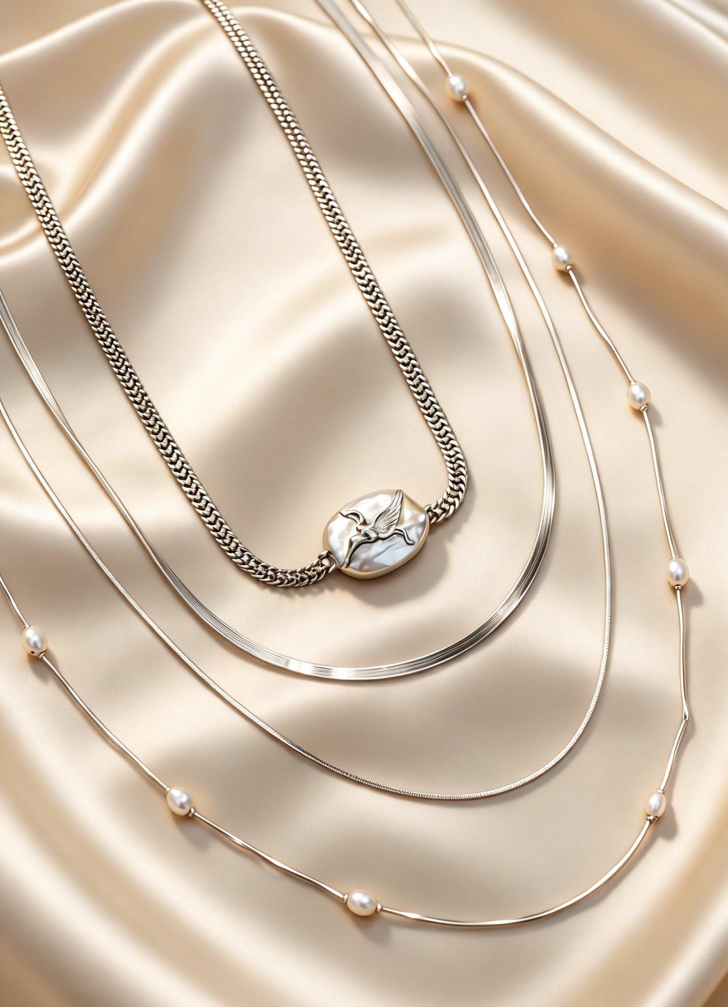 Elia Necklace Silver