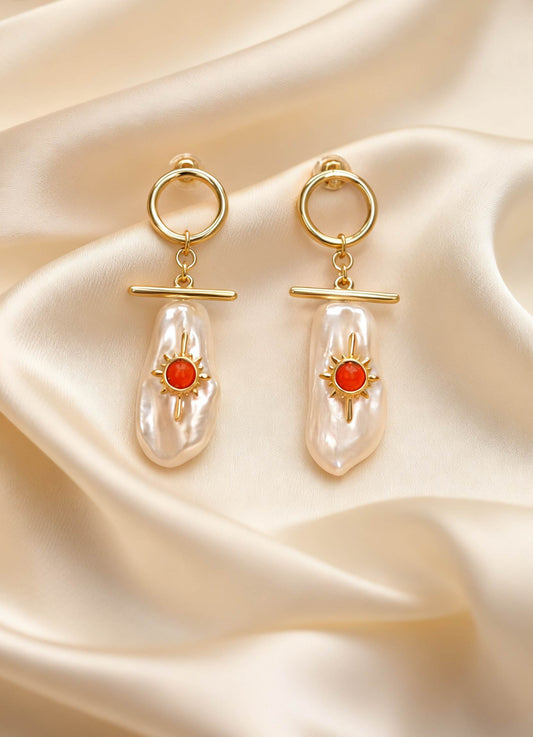 Eloise Earrings Orange