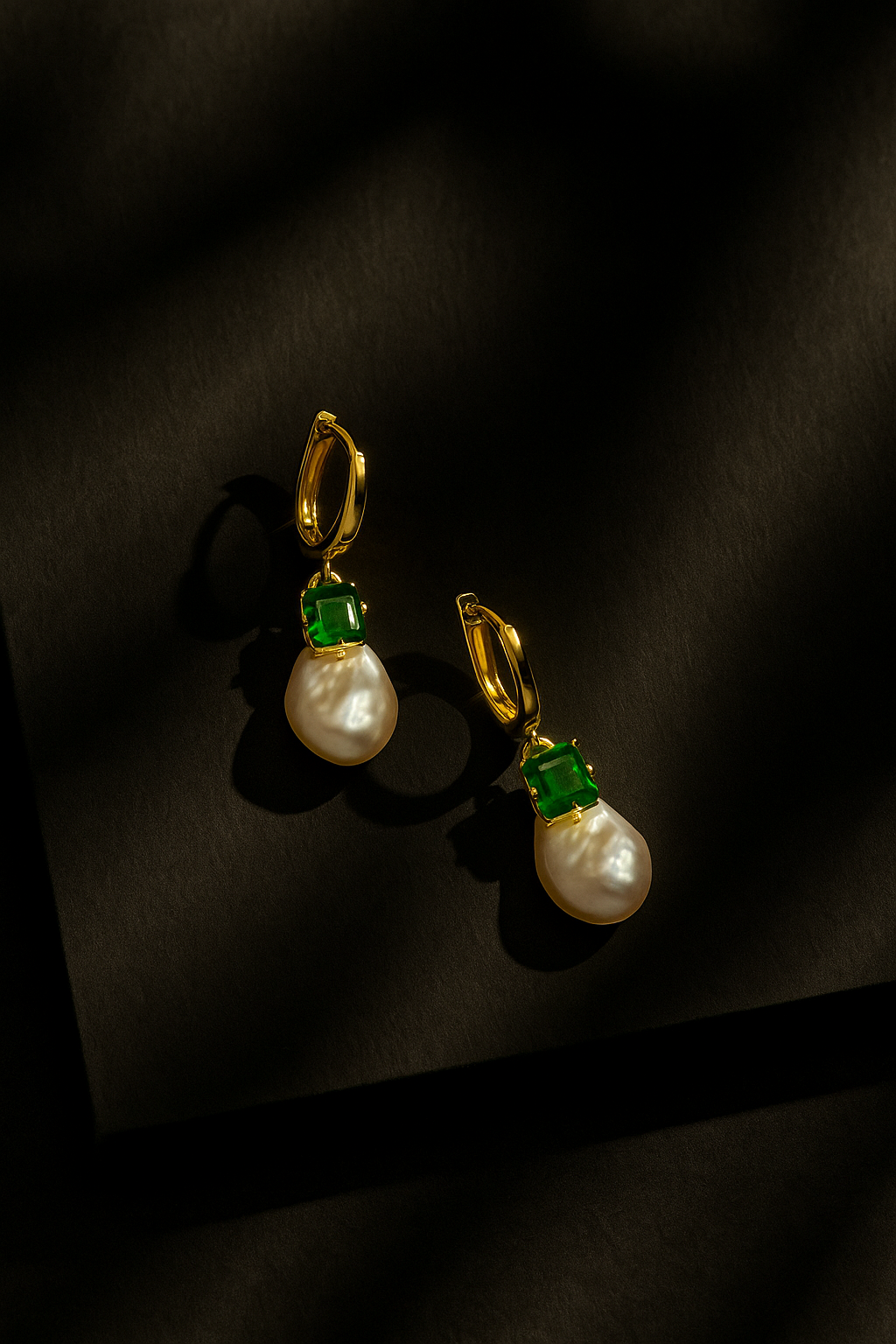 Elowen Earrings Green