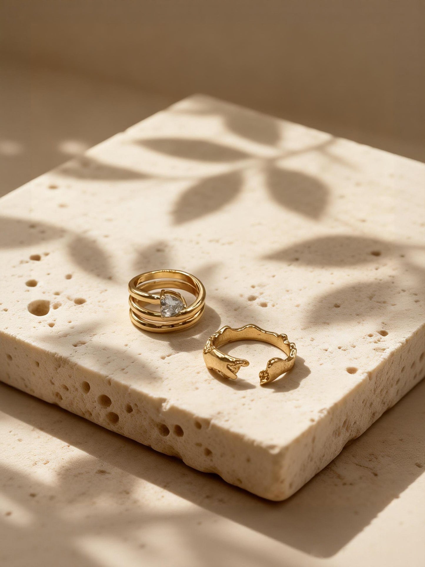 Gabby Interlace Rings Gold