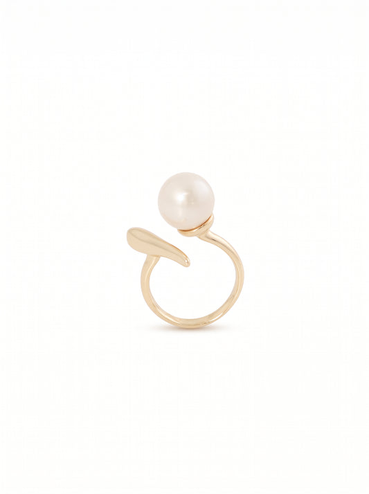 Luna Arc Gold Ring