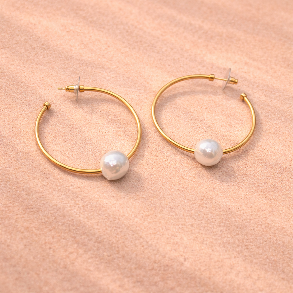 Halo Earrings Gold