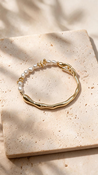 Imelda Pearl Bracelet Gold