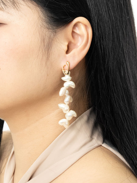 Lilian Abstract Pearl Earrings