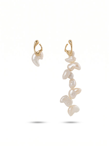 Lilian Abstract Pearl Earrings