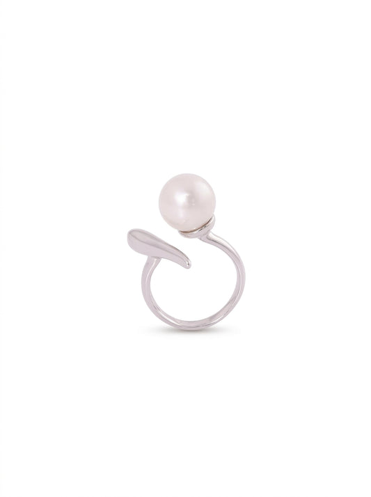 Luna Arc Silver Ring