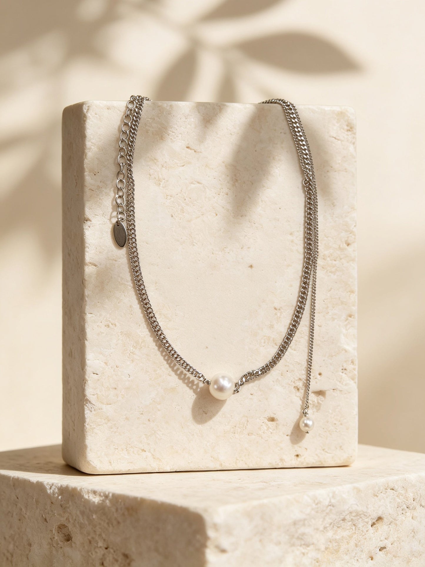 Maeve Duo Necklace Silver