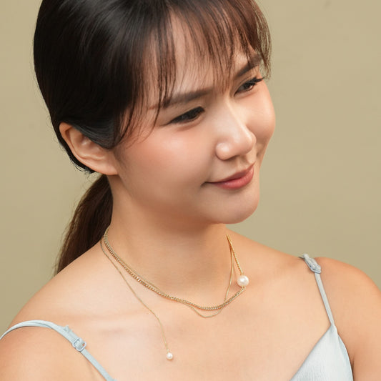 Maeve Duo Necklace Gold