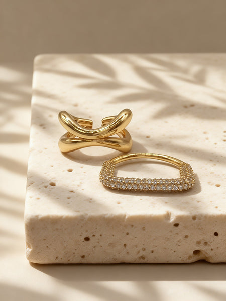 Mila Cross Rings
