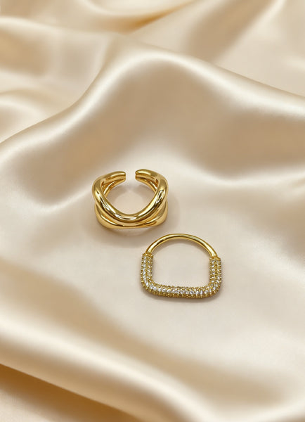 Mila Cross Rings
